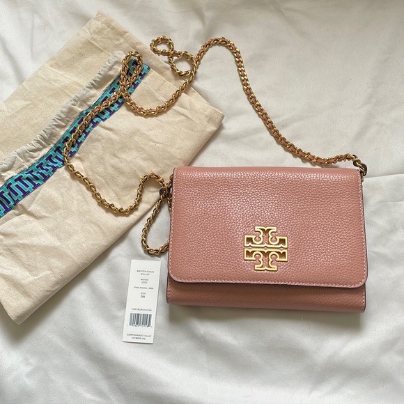 Pink Tory Burch crossbody wallet - Picture 1 of 7